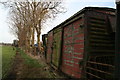 Old railway carriage at Rose Cottage Farm near Leconfield in HU17 7LJ