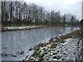 The Leven Canal in winter in HU17 5NY