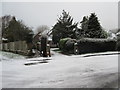 Snow on Ferring Lane in Ferring