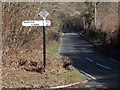 Colehill: signpost on Burts Hill in BH21 2RG