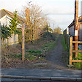 Footpath entrance off Plantation Road, Boreham in CM3 3HD