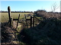 Bridleway that crosses National Cycle Route 1 east of West Cherry Knowle in SR2 0FQ