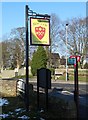 Pub sign in the suburban village of Totley in S17 3BD