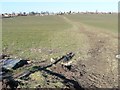 Public footpath to Burntwood Drive, South Kirkby in WF9 2ND