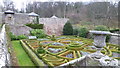 Part of the formal gardens at Bodysgallen Hall Hotel in LL30 1RS