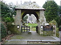 Lych gate at the church of St Mawgan-in-Pydar, St Mawgan in TR8 4EZ