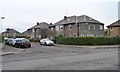 Houses on the north side of Broomfield Crescent in EH11 3GY