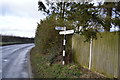 Road sign, Old Hall Rd, Dereham Rd junction in NR20 3PD
