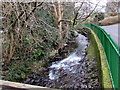 White water on the Dulais below Upper Mill Road,  Pontarddulais in SA4 8PE