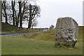Looking down the B4003 from within Avebury stone circle in SN8 1RD