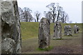 Inside the northwest quadrant of Avebury stone circle in SN8 1RQ