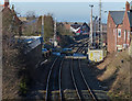 Railway line through the centre of Coalville in LE67 3JB