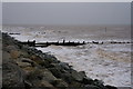 High tide at Withernsea in HU19 2DT