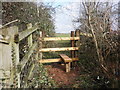 New stile, near Rydon Farm in TA7 0BZ