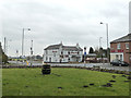 Mini Roundabout at Junction of Billinge Road and Garswood Road, Simm's Lane End in WN4 0UU