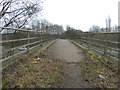 Footbridge over M6 at Long Covert, Downall Green in WN4 9NH