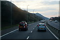 M4 eastbound towards junction 38 in SA13 2LB
