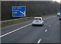 M4 eastbound towards junction 38 in SA13 2DE