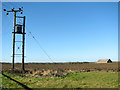 Electricity transformer in field by Whiteacres in NR13 3FD