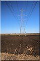 Power lines heading north in CB7 5XT