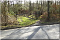 Looking across Baughurst Road from May's Lane in RG7 3UQ