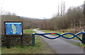 Entrance to Bargoed Woodland Park in Pengam Community