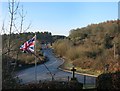 Flag at Drybrook Church in GL17 9LE
