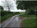 Footpath  and Track on Hemblington Hall Road in Hemblington