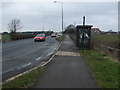 Bus stop and shelter on Hull Road (A1174) in HU6 0AW