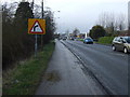 Approaching a bend on Hull Road (A1174), Woodmansey in HU17 0UU