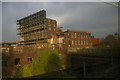 Chance's glassworks (derelict), from the railway in B69 4EW