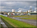 View towards Calor Gas terminal, Canvey Island in SS8 0NG
