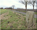 Old stone post on Meadow Lane, Lathom in L40 4BG