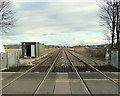 Level Crossing at Four Lane Ends, towards Hoscar in L40 4BG