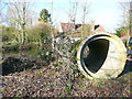 Pipe and moat, Newnham in SG7 5JS