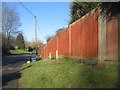 Fence line - Hill Road in RG23 7EF
