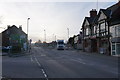 Chatsworth Road as sunset approaches in North East Derbyshire District