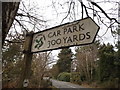 National Trust sign on Finchampstead Ridges in RG45 6BS