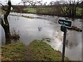 River Devon in flood in Clackmannan