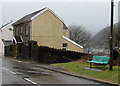 Green bench, High Street Abergwynfi in SA13 3YL