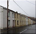 Houses at the eastern end of High Street, Abergwynfi in SA13 3YL