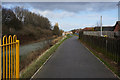 New tarmac path/cycleway along Holderness Drain in HU9 3AS