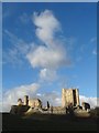 Conisbrough Castle and a Cloud in DN12 2LY