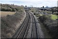 The Worcester to Oxford railway in WR5 2SE