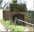 Shelter in the parapet of Mayton Bridge in NR12 7NT
