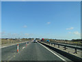 A47 approaching the roadworks in NR7 0TA