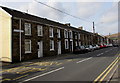 Long row of houses, Garth, Maesteg in CF34 0BJ
