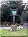 Village sign, Nowton in IP29 5LU