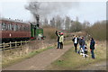 Chasewater Light Railway - waving to the driver in WS11 9SW