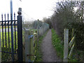 Footpath from Gathurst Road to Spring Road, Orrell in WN5 8QB